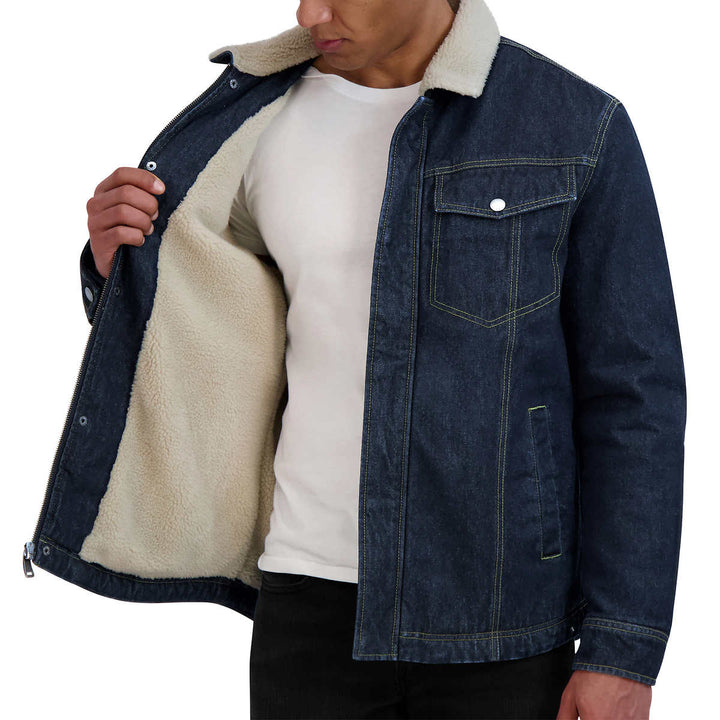 HFX - Veste en jean doublée Sherpa