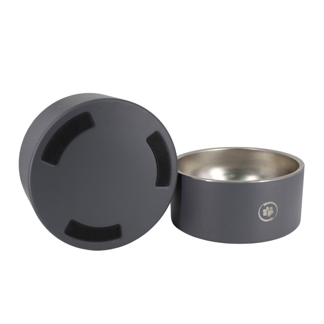 Silver Paw - Set of Two Dog Bowls