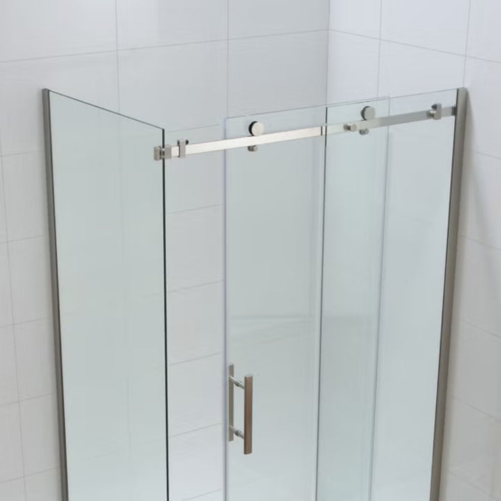 Ove - Douche en coin Kelsey de 48 x 32 po avec base