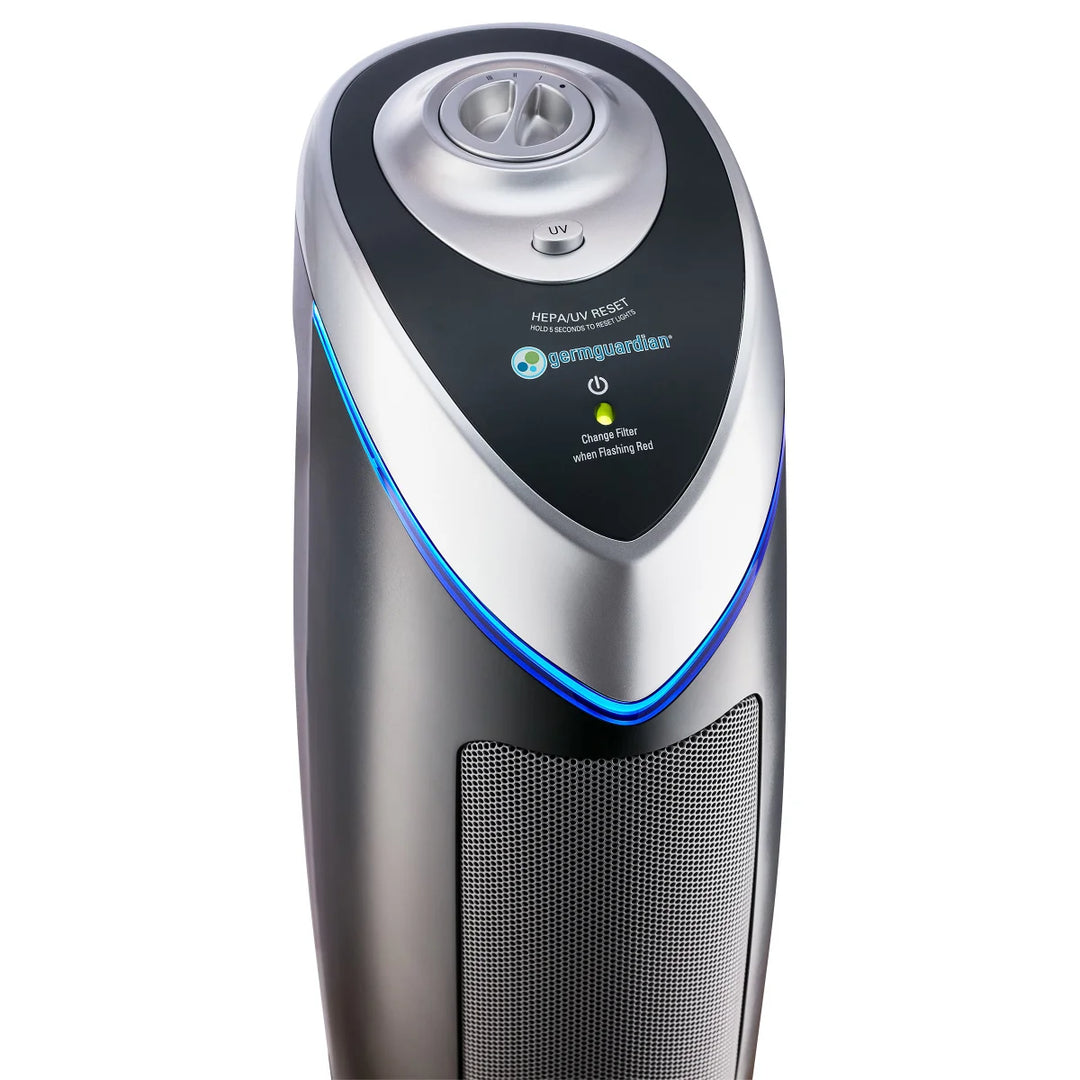 GermGuardian - Purificateur d’air tour UV-C 4-en-1, 55,8 cm (22 po), paquet de 2
