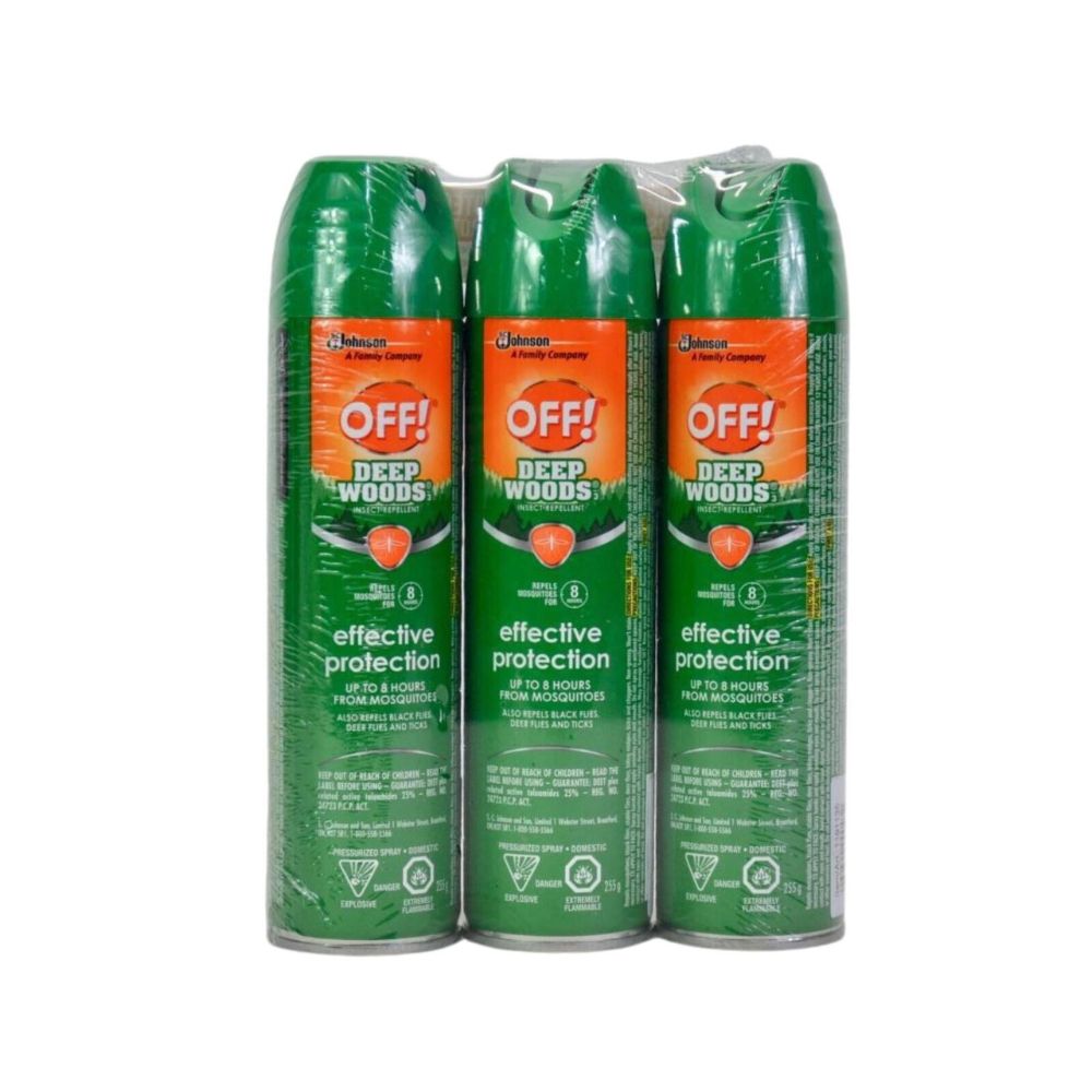 Johnson Deep Woods Insect Repellent - 3-Pack