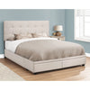 Monarch Specialties - Grand lit rembourré Bellamy