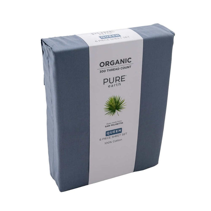 Pure Earth Organic Cotton 6-Piece Sheet Set