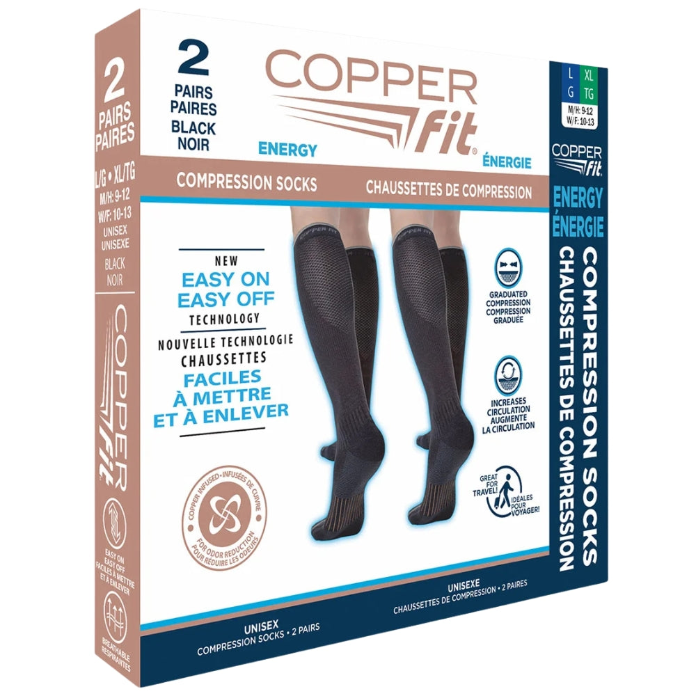Copper Fit - Compression Socks, 2 Pairs