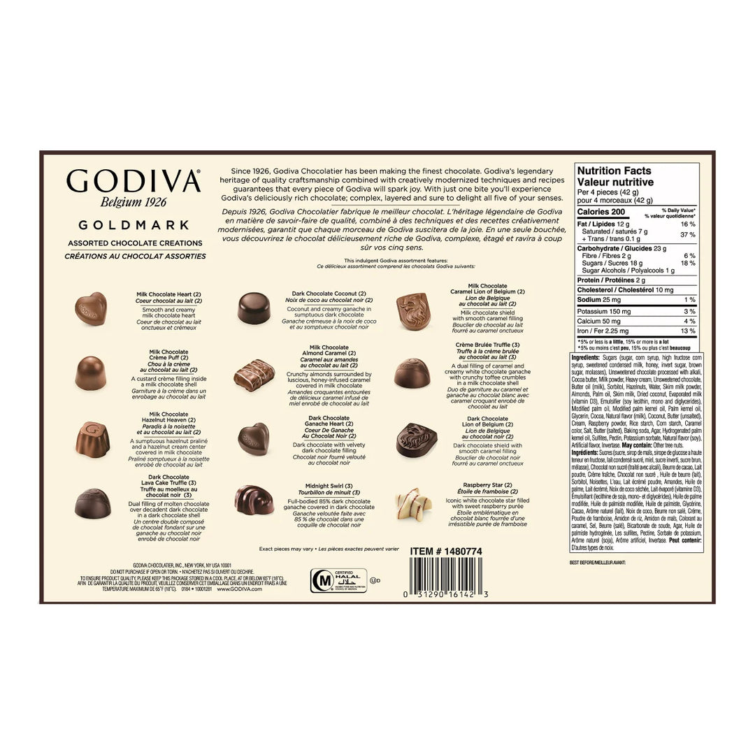 Godiva - Assorted Chocolate Creations, 272 g
