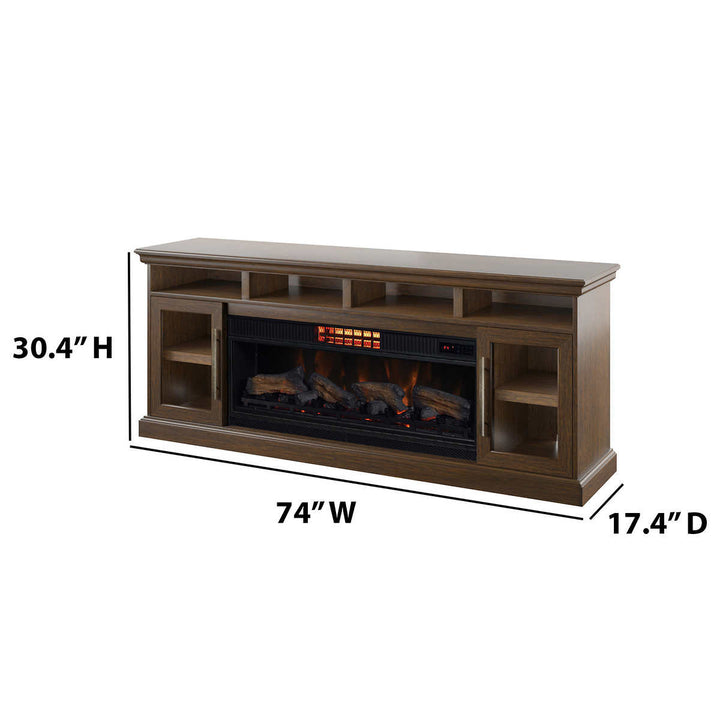 Tresanti Maxwell - Meuble-foyer audiovidéo moderne de 188 cm (74 po)