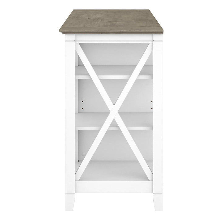 Bush Furniture - Meuble TV haut contemporain Key West 152,4 cm (60 po)