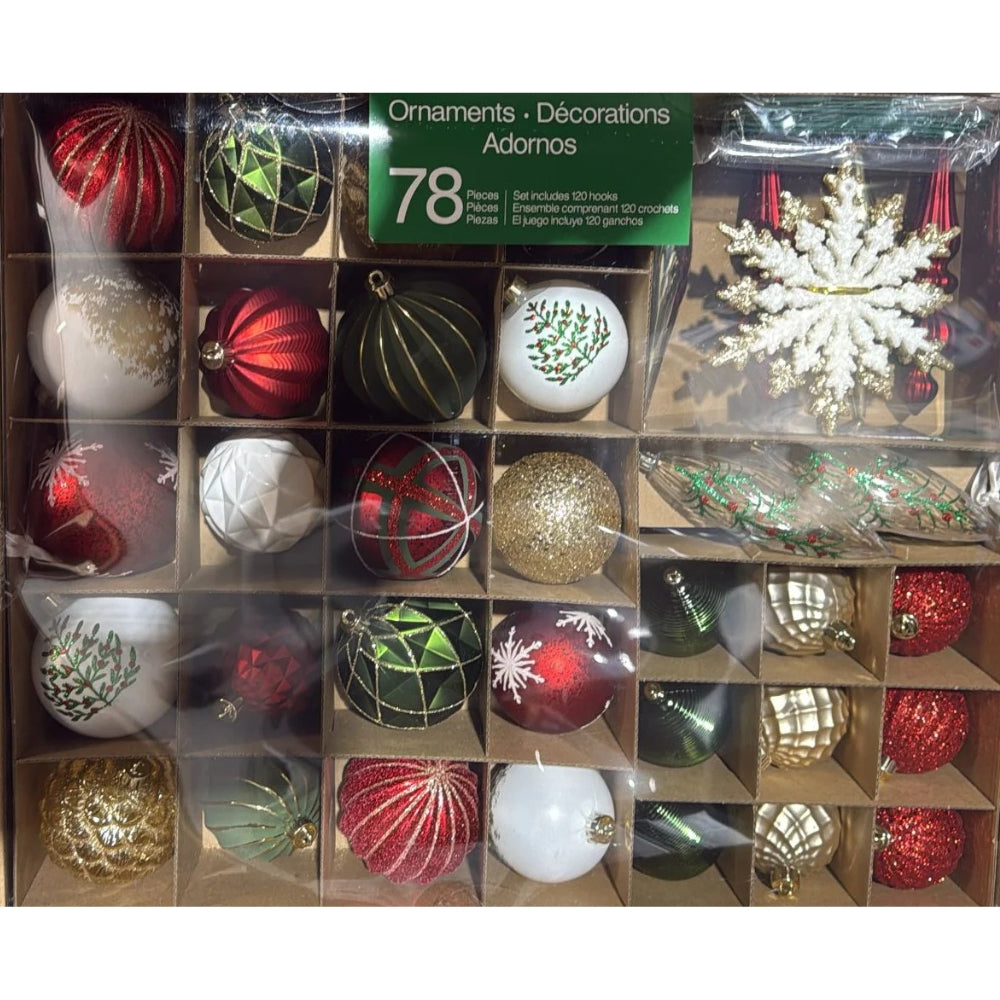 Ensemble d'ornements 78 pièces