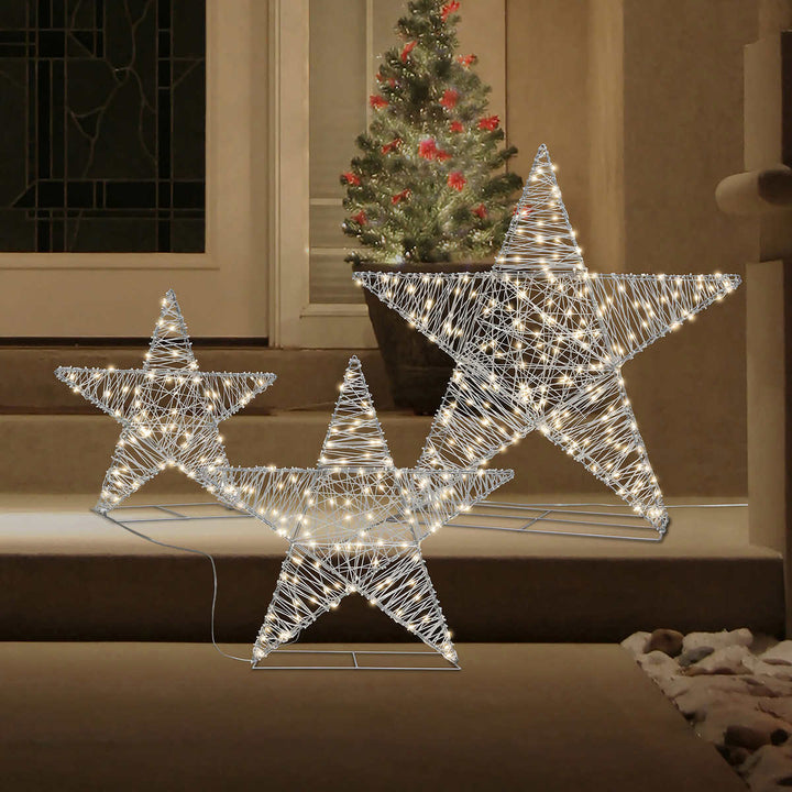 Star with LED Lights - 3-Pack