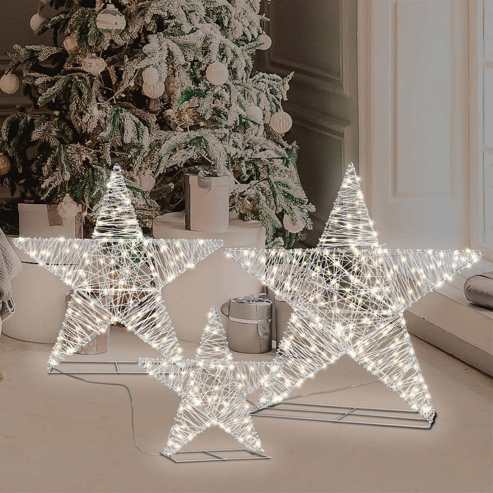 Star with LED Lights - 3-Pack