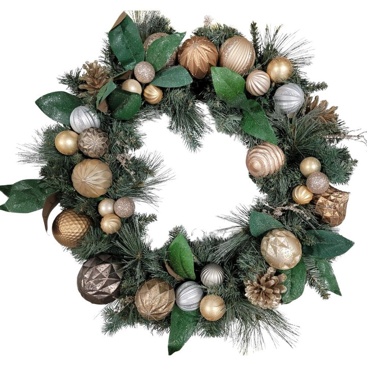 Holiday Wreath 50 LED Lights 30 in