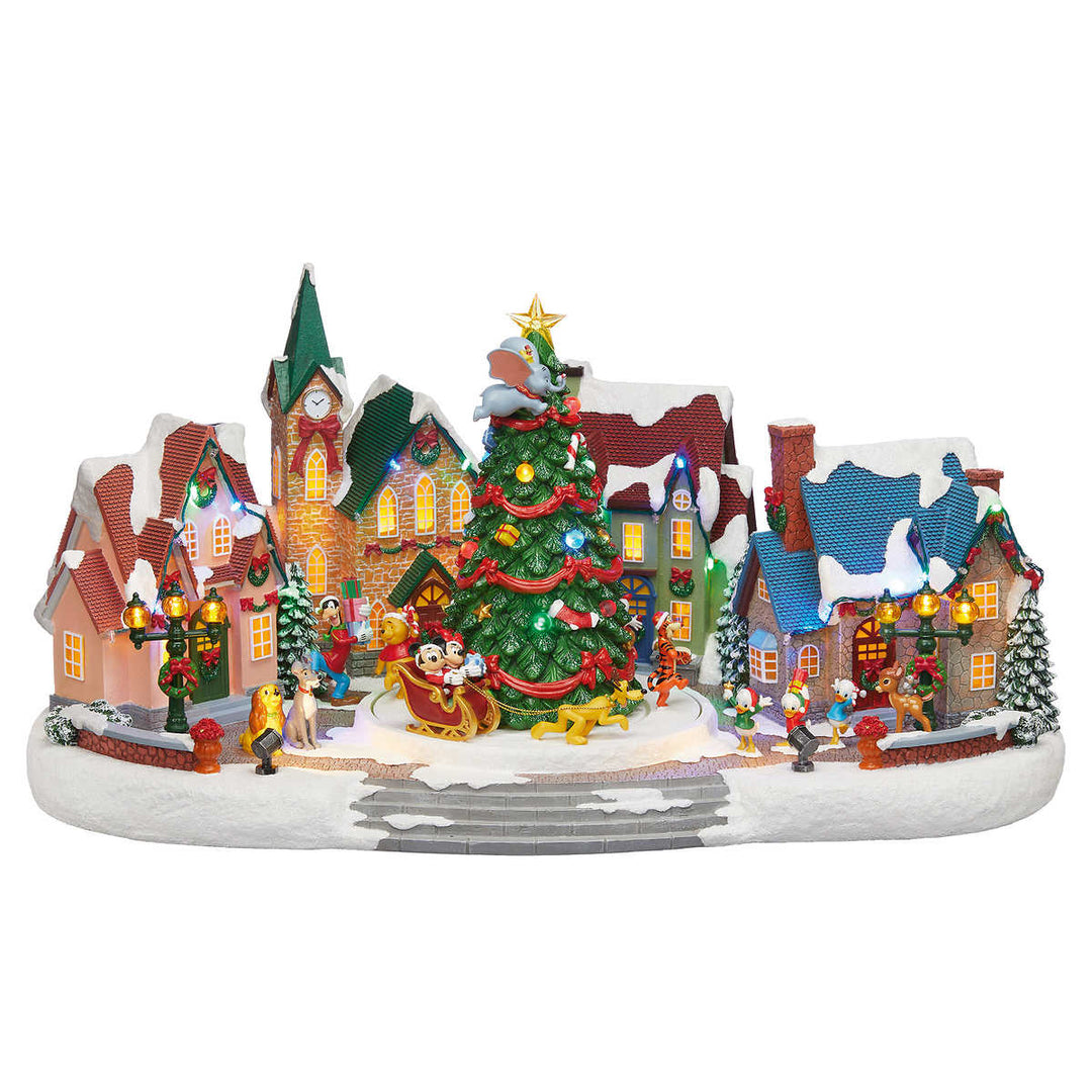 Disney Animated Holiday Village with Lights and Music