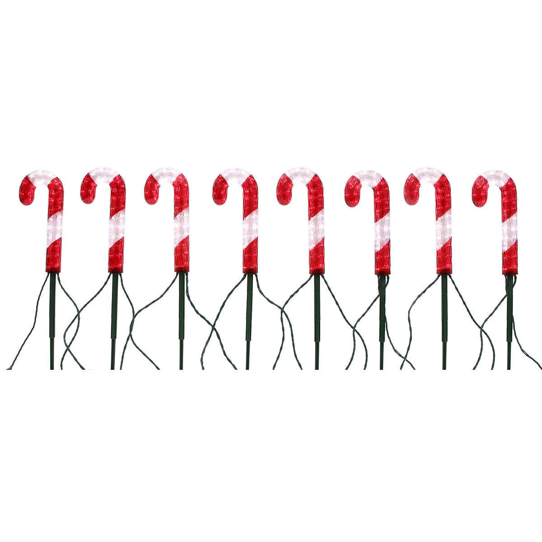 8-Piece Candy Cane Light Set