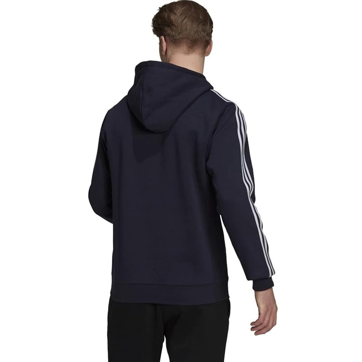 Adidas - Chandail à capuche en polaire à logo 3 bandes