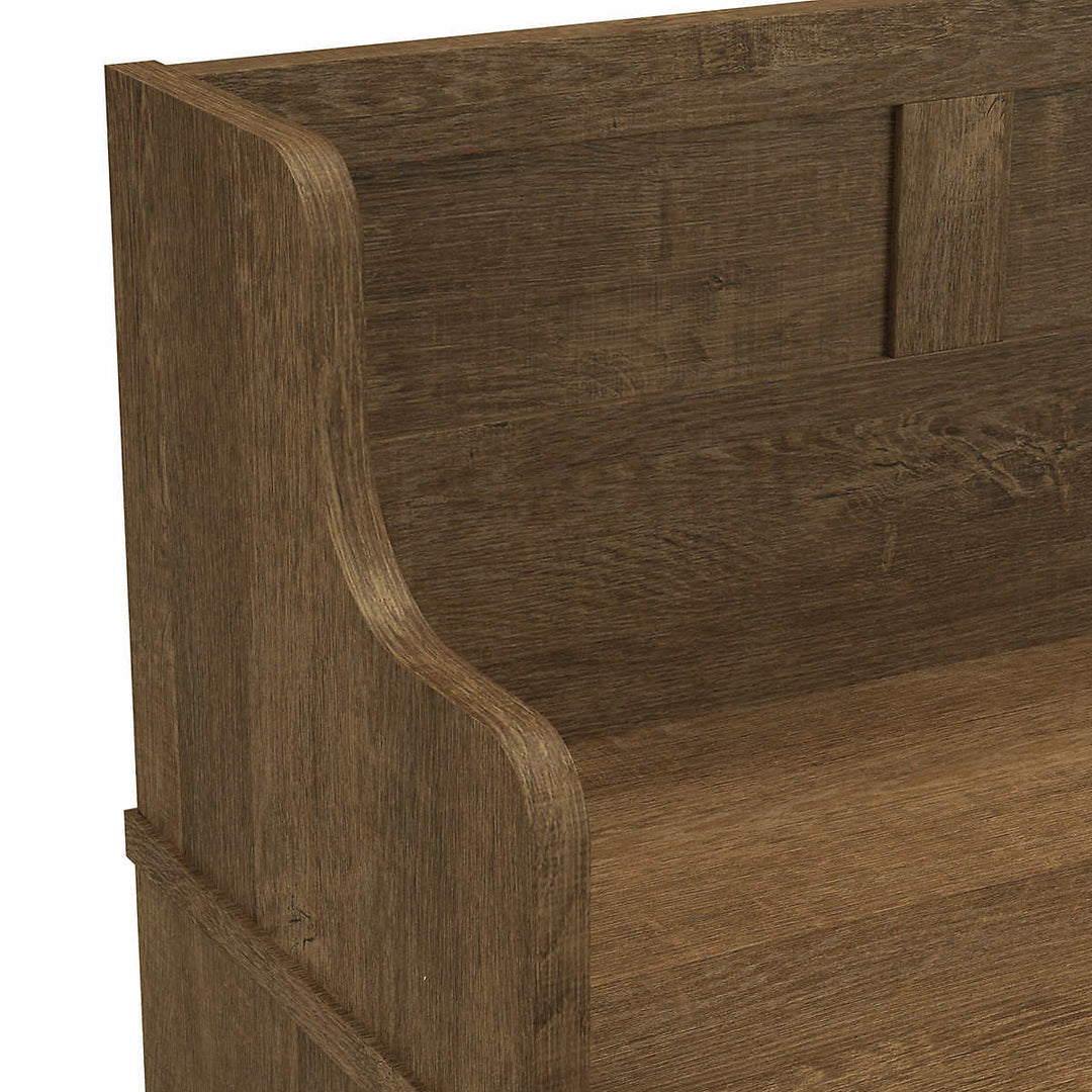 Bush Woodland Shoe Storage Bench with Doors