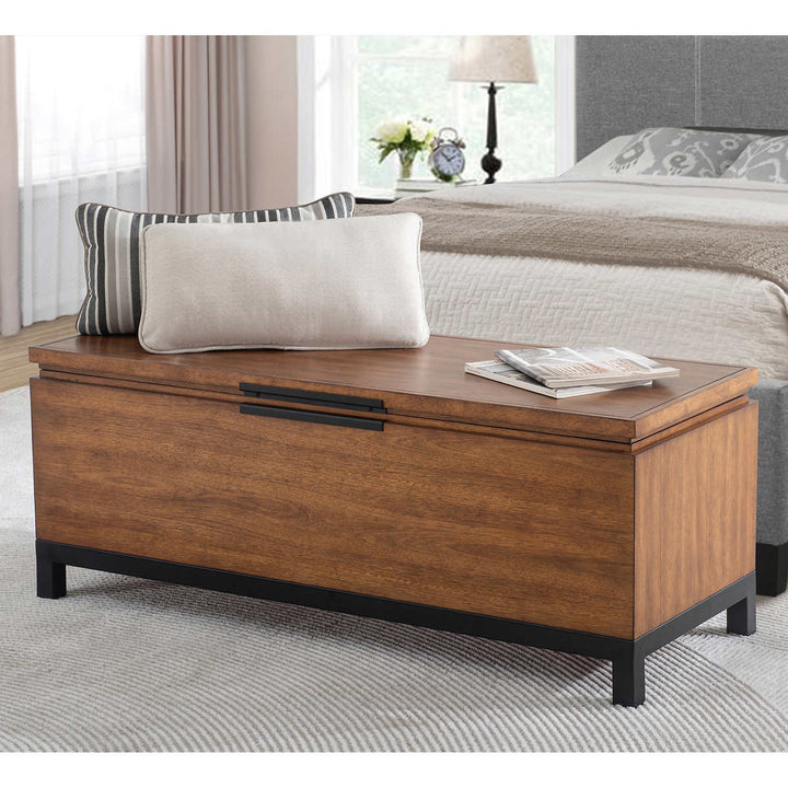 Napa River Furnishings - Banc-coffre en cèdre aromatique Dawson