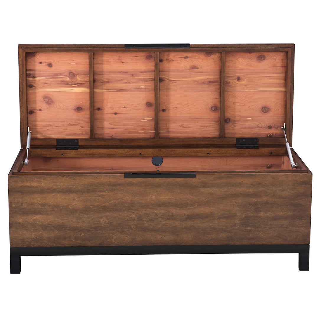 Napa River Furnishings - Banc-coffre en cèdre aromatique Dawson