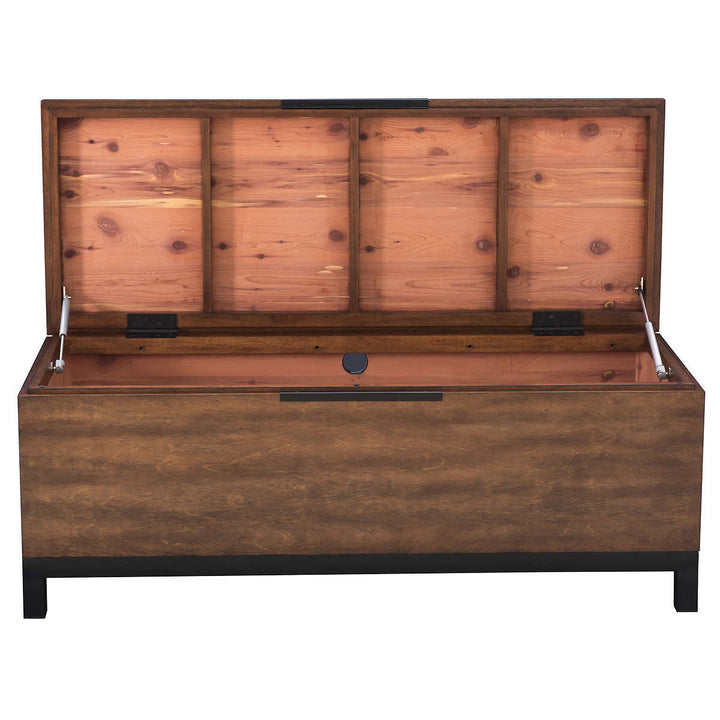 Napa River Furnishings - Banc-coffre en cèdre aromatique Dawson