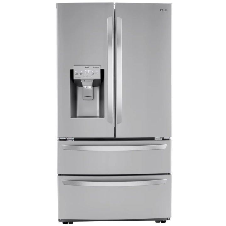 LG - 36 in 4-Door Stain Resistant Refrigerator 28 cu ft