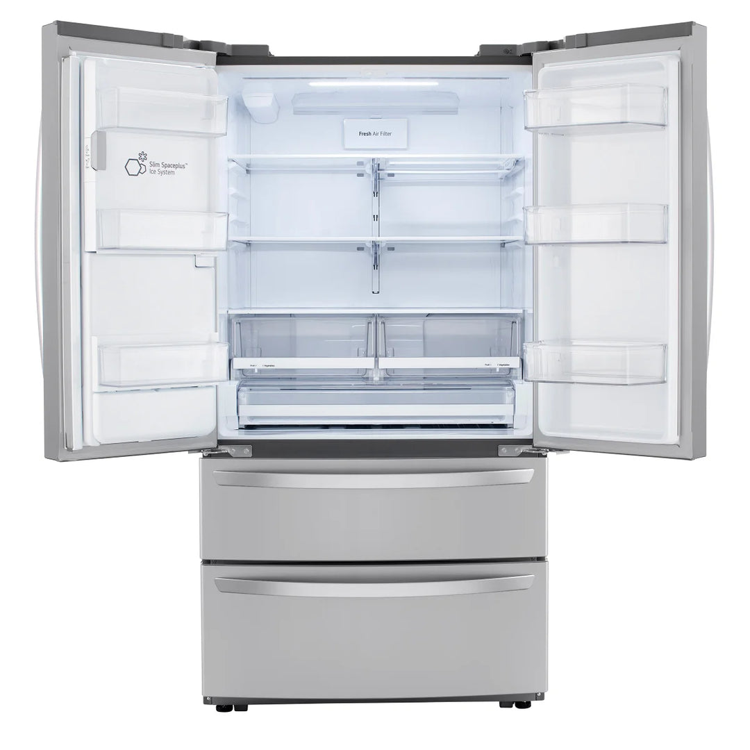 LG - 36 in 4-Door Stain Resistant Refrigerator 28 cu ft