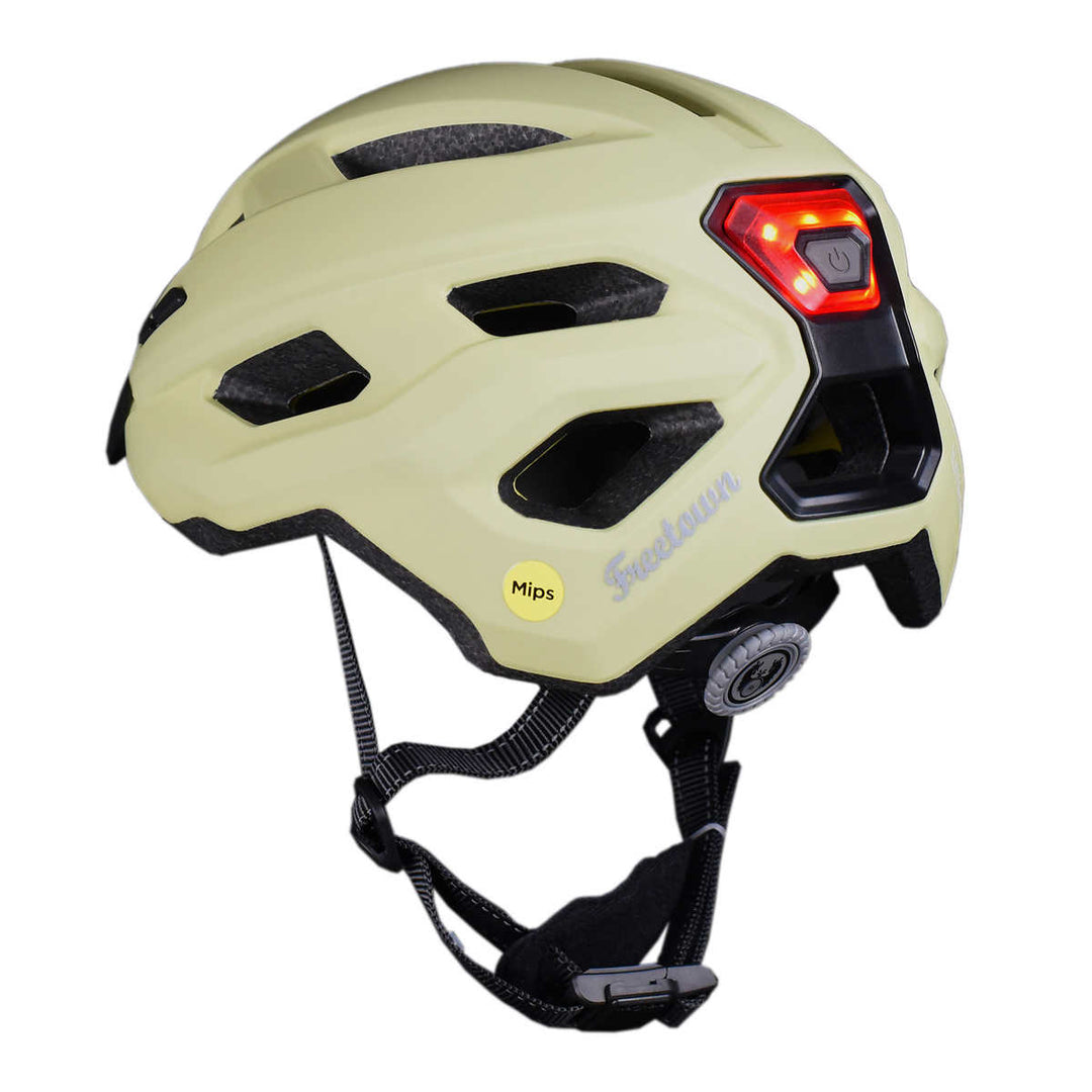 Freetown - Casque de vélo Lumière pour jeunes / adulte avec protection MIPS