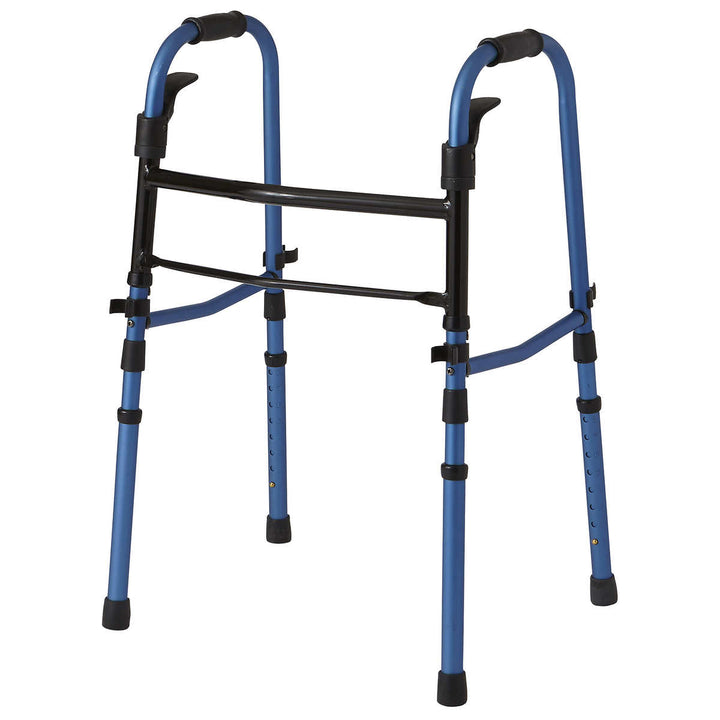 Medline Folding Walker with Wheels