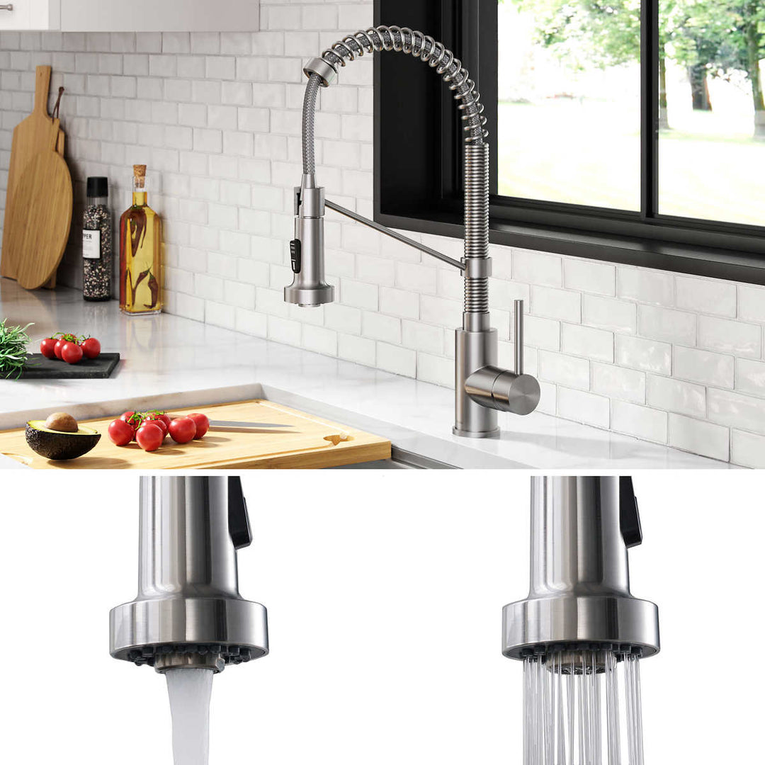 KRAUS - Évier encastré de 32 po avec robinet et accessoires