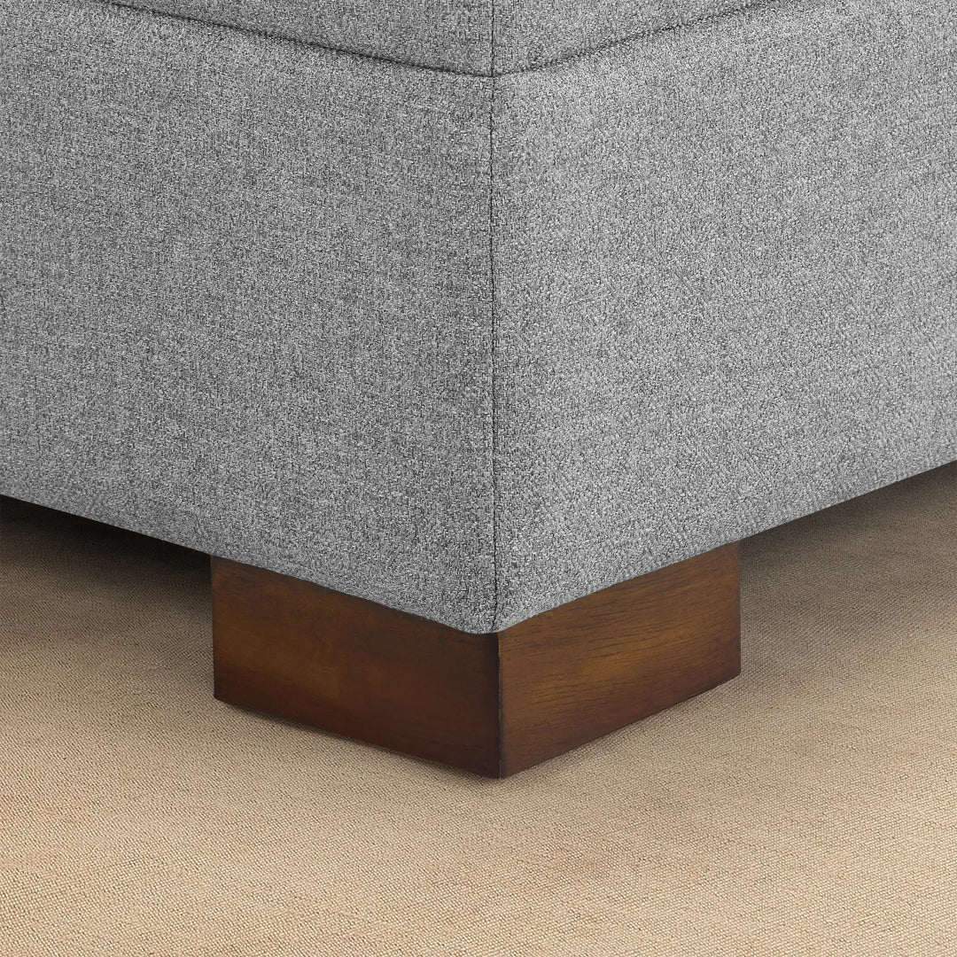 Thomasville Langdon - 3-Piece Fabric Sectional with Storage Ottoman