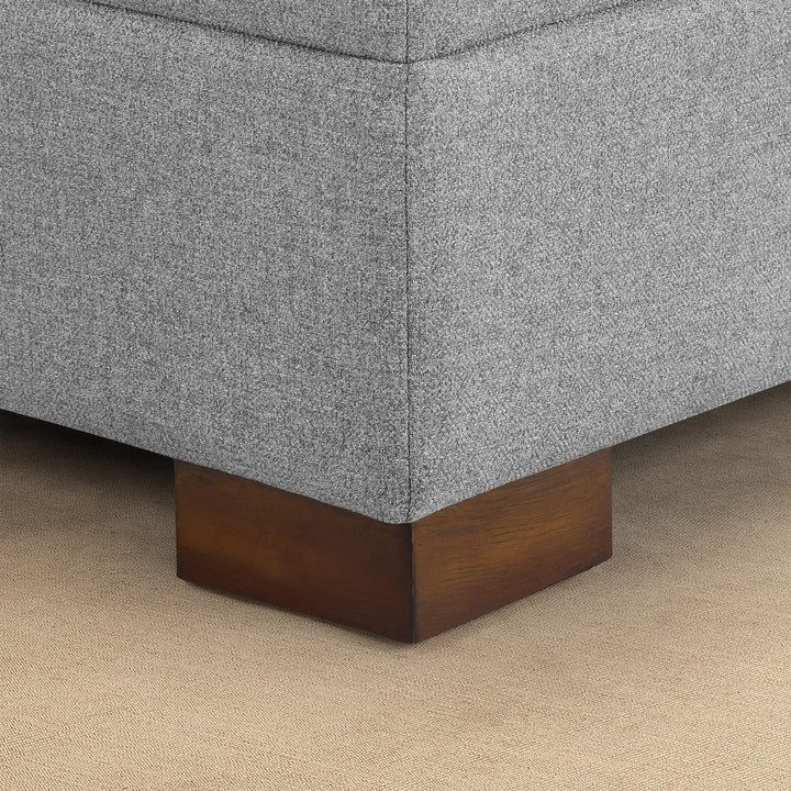 Thomasville Langdon - 3-Piece Fabric Sectional with Storage Ottoman