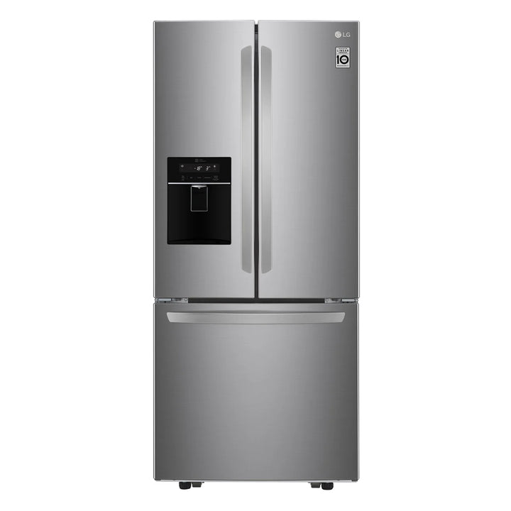 LG - Réfrigérateur 30 po. 22 pi³ à porte française en de 3,5 pi³