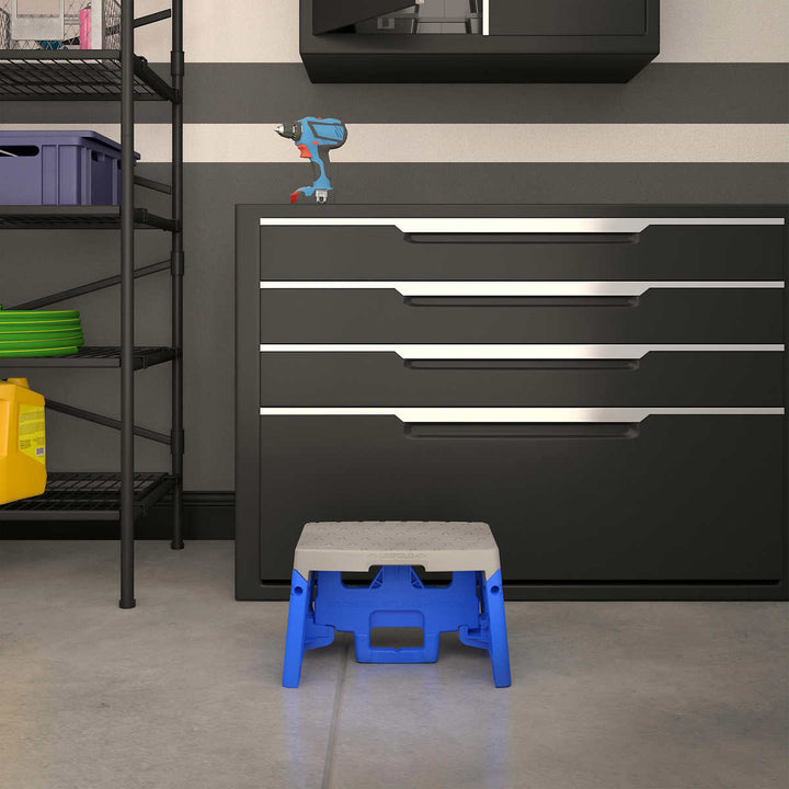 Cosco - Tabouret pliant en plastique à 1 marche, paquet de 2