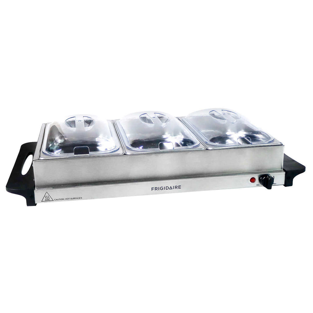 Frigidaire - Serveur de buffet/réchaud à 3 niveaux avec plateau chauffant