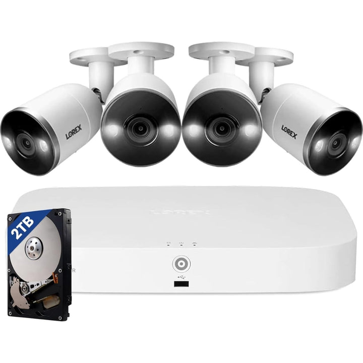 Lorex Fusion - 4K Security Camera System with 2TB NVR