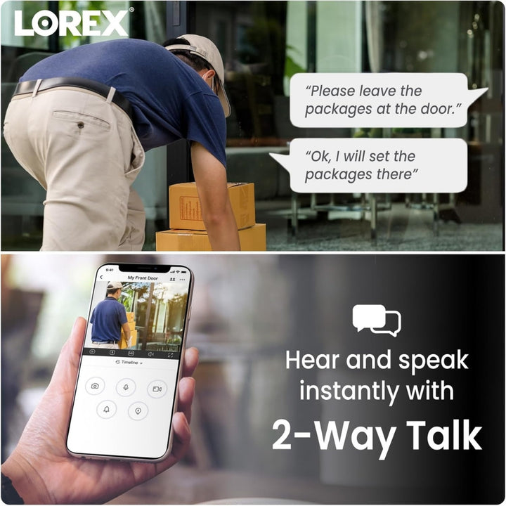 Lorex Fusion - 4K Security Camera System with 2TB NVR