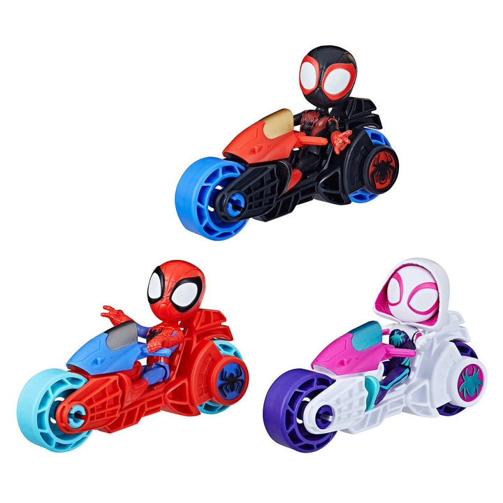 Hasbro - Marvel Spiderman and His Friends on Motorcycle