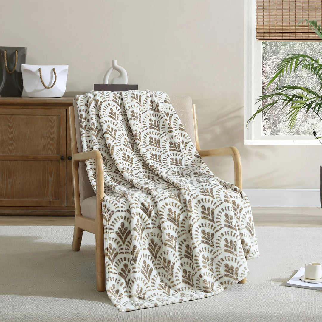 French Connection Home Plush Throw