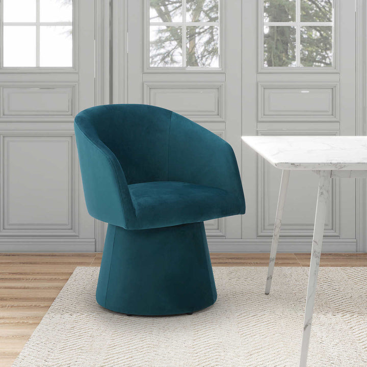 Aiden & Ivy - Fabric Swivel Chair