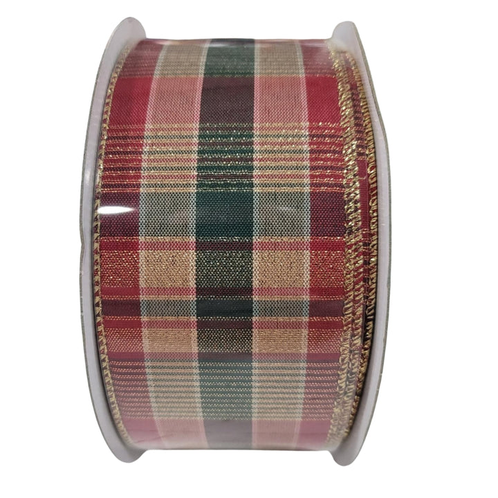 Kirkland Signature - Ruban de Noël bordé de fil de fer