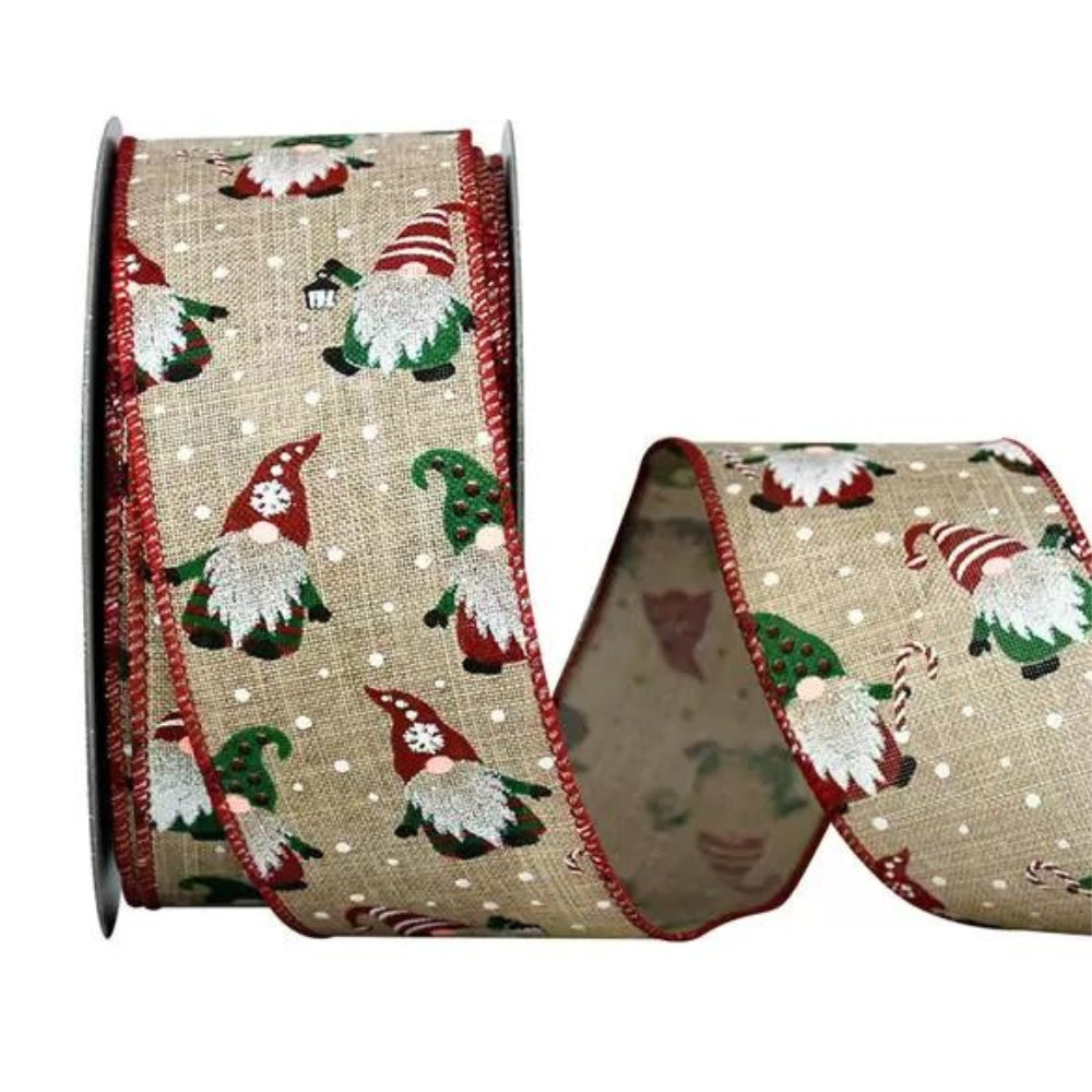 Kirkland Signature - Ruban de Noël bordé de fil de fer