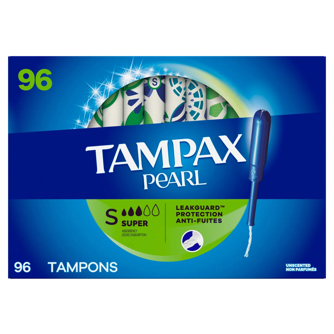 Tampax Pearl - Tampons super, 96 serviettes