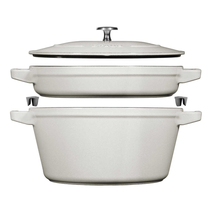 Staub 3-Piece Stackable Cast Iron Set