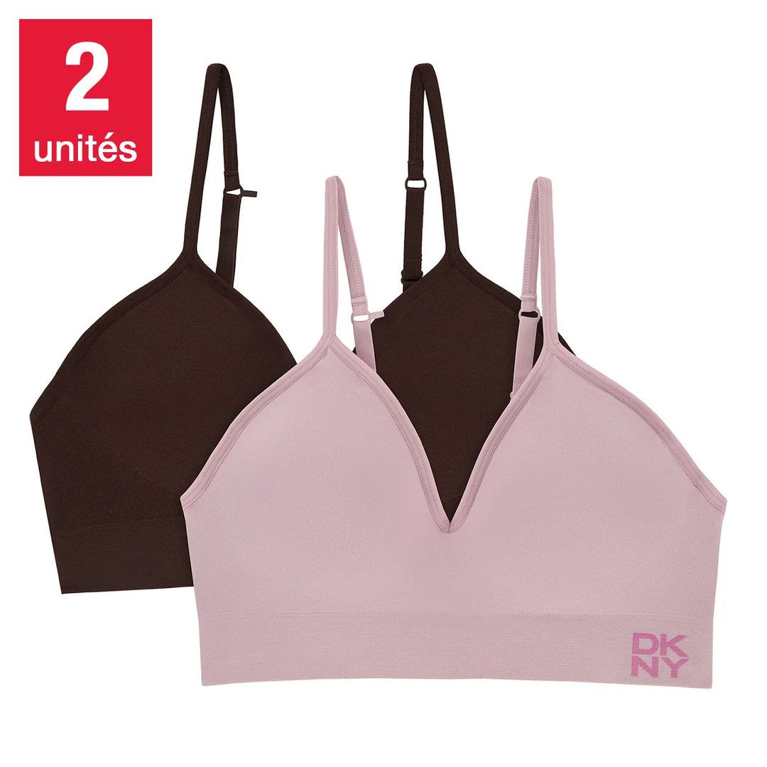 DKNY - Soutien-gorge Energy sans couture, paquet de 2