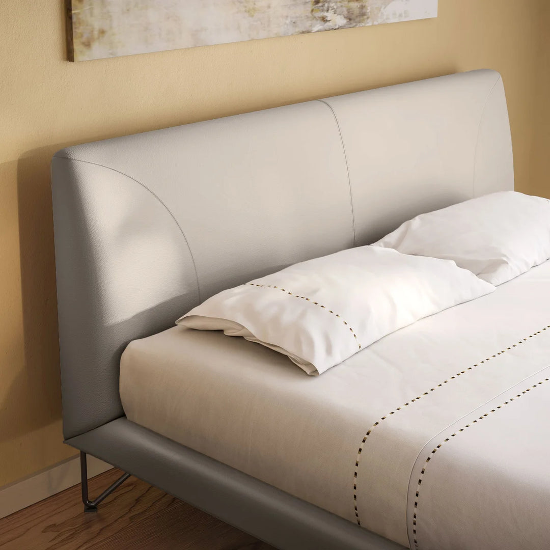 Natuzzi Group Avery Top Grain Leather Bed