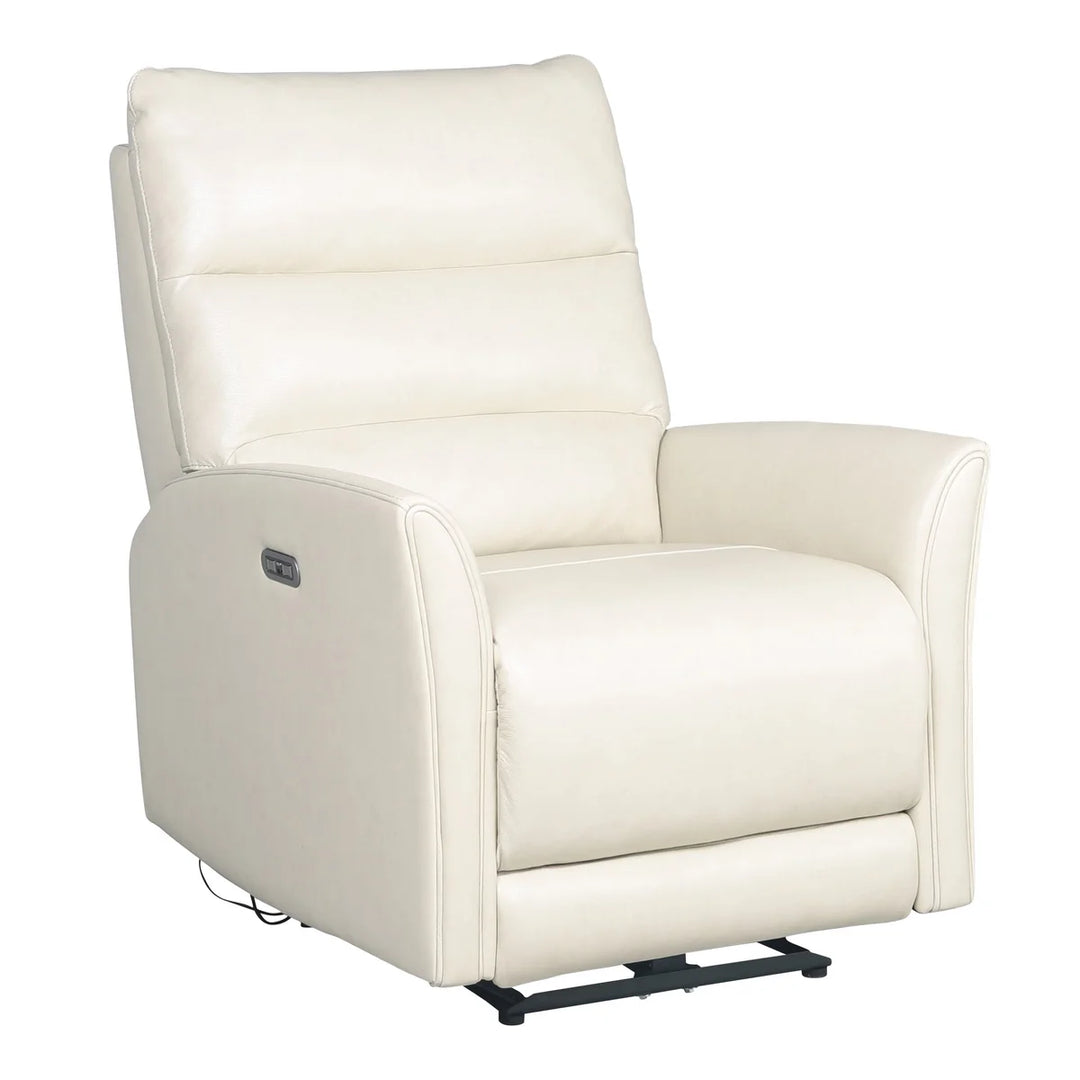 Nice Link - Fauteuil inclinable électrique en cuir pleine fleur