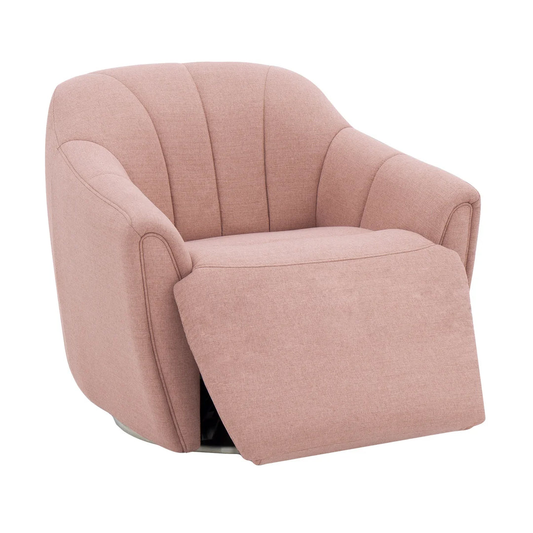 Moto Motion Fiona Fabric Swivel Chair with Power Footrest