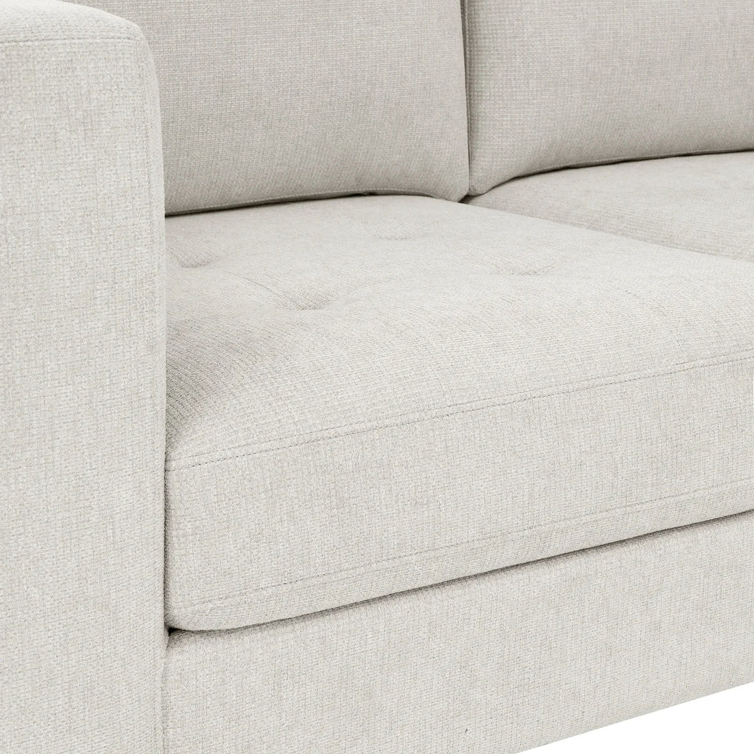 Thomasville - Canapé en tissu avec pouf