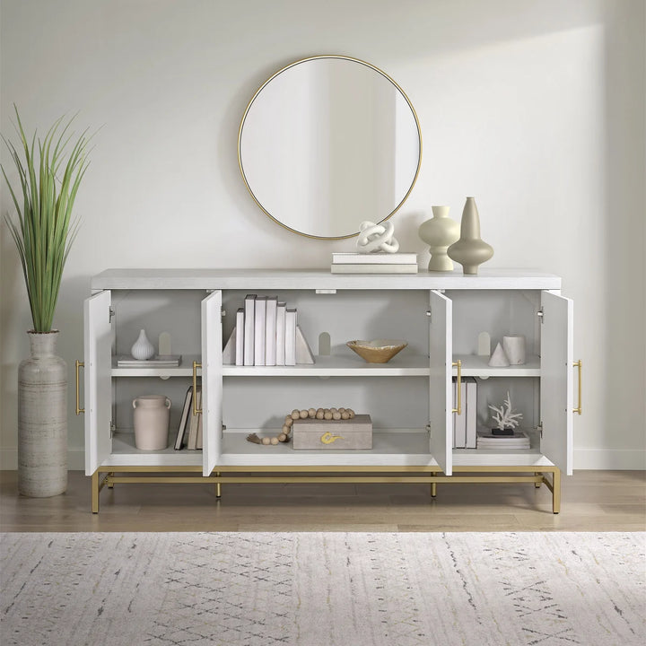 Bayside Furnishings – Meuble d'appoint Sylvie de 182,9 cm (72 po)