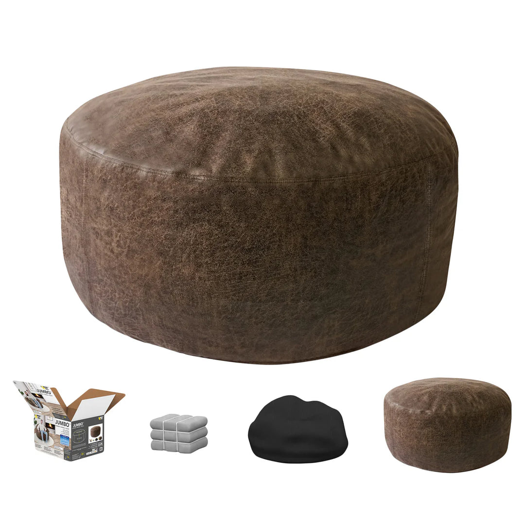 Lounge & Co. - Fauteuil géant en simili-suède