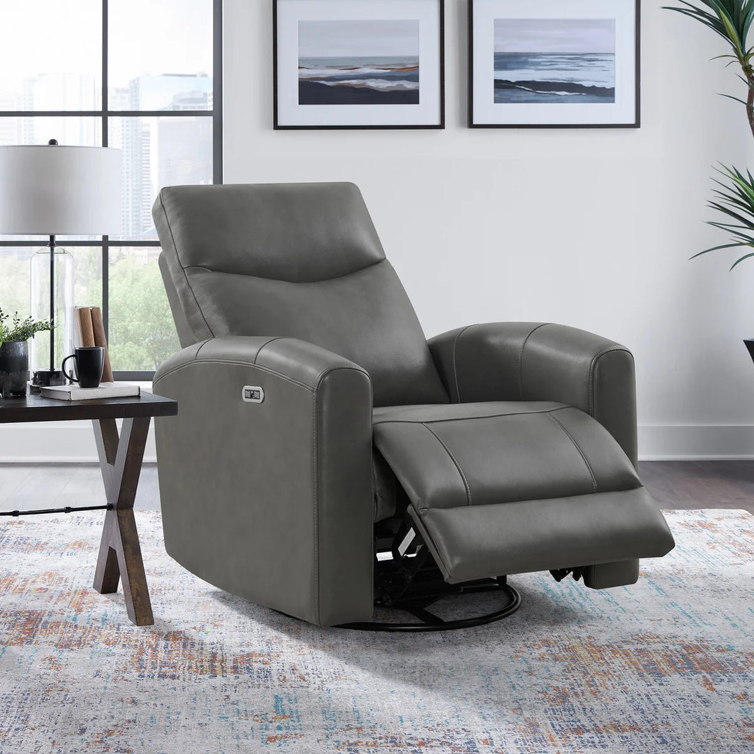 Northridge Home Top-Grain Leather Power Recliner