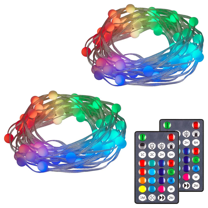 Enbrighten - Ensemble de 2 lumières à bulles DEL à couleurs changeantes